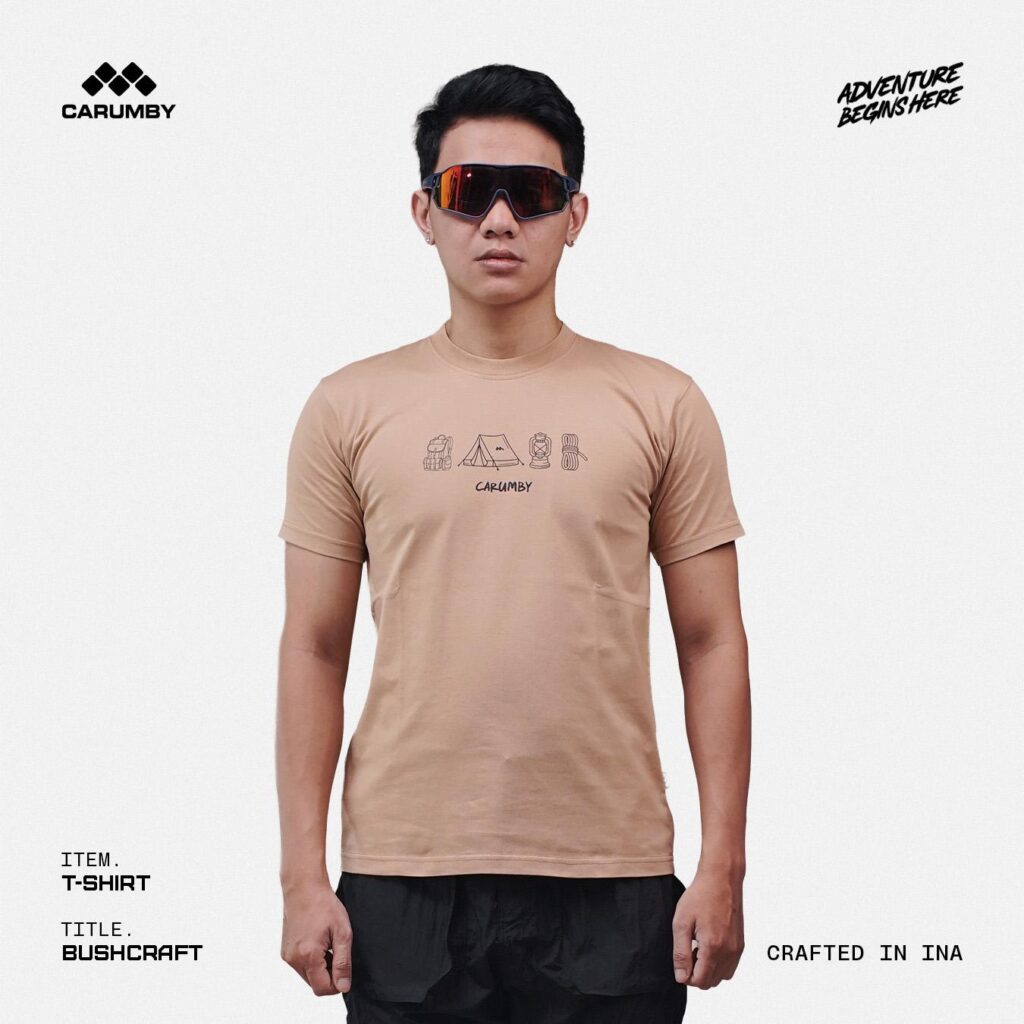 Carumby T-shirt Bushcraft Kaos Pria Wanita Unisex