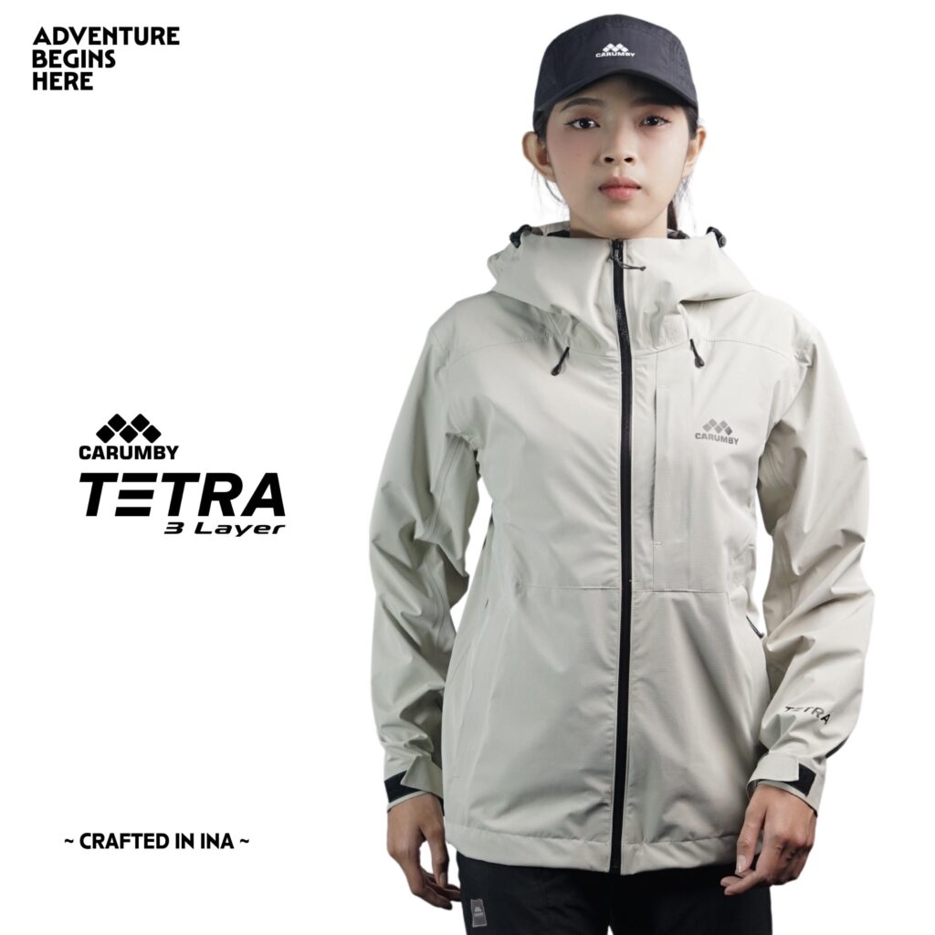 Jaket Gunung Carumby Tetra 3 layer Waterproof